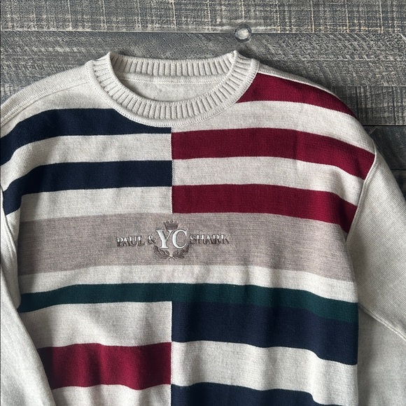 Vintage Paul & Shark Colorblock Wool Sweater - Picture 1 of 9